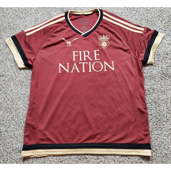 Avatar Last Airbender Fire Nation Zuko #1 Soccer Jersey Box Lunch Nickelodeon 2X - Picture 1 of 6